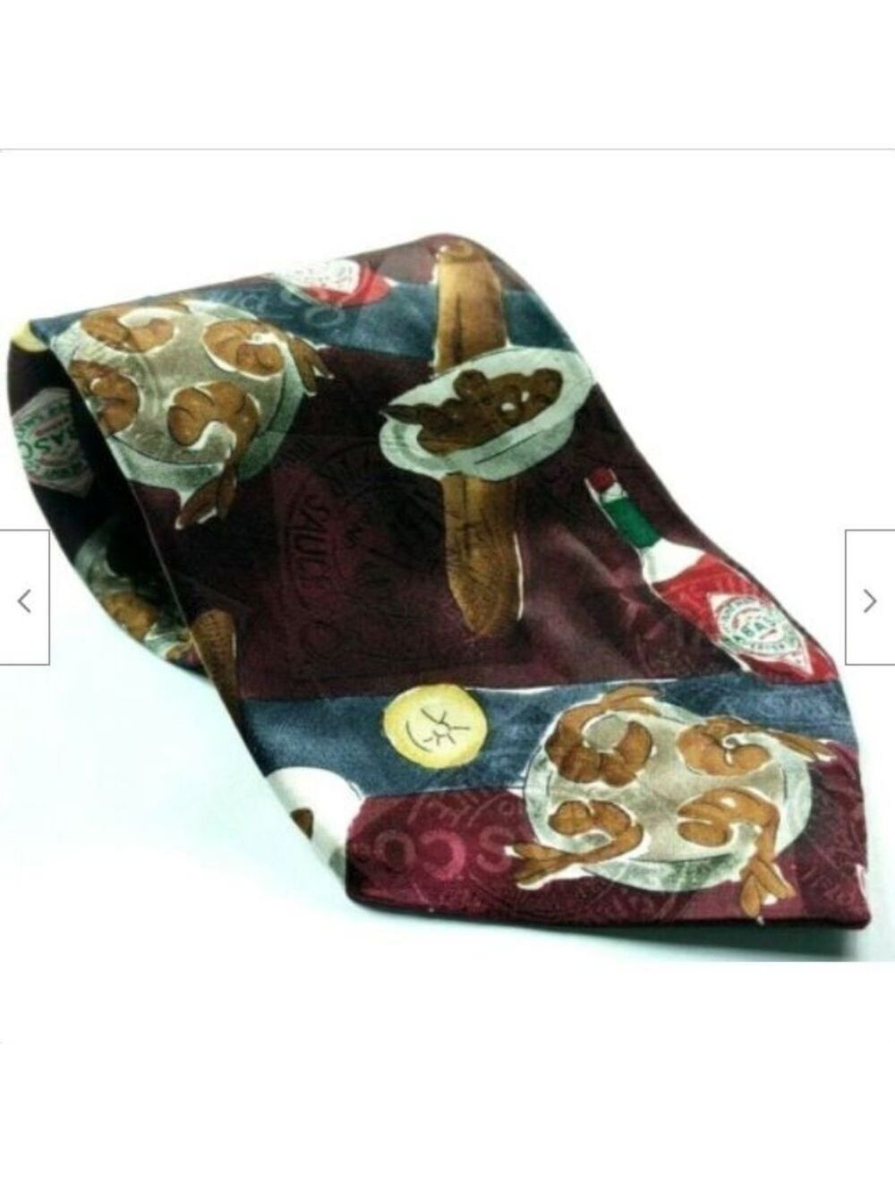 Tabasco Seafood Shrimp Cocktail Silk Tie